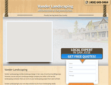 Tablet Screenshot of landscapedesignsanjose.net